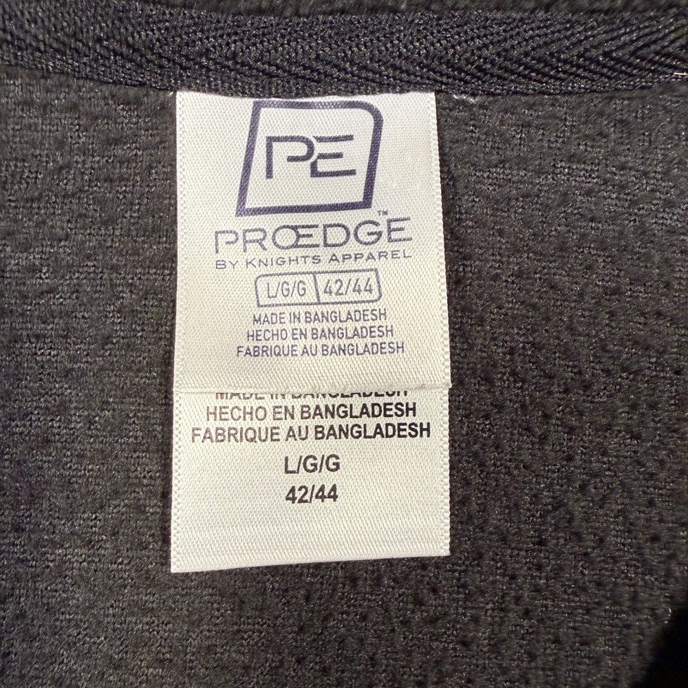 ProEdge Purdue University Quarter Zip Mens Large Black Grey Fleece Pullover NCAA - Picture 3 of 6